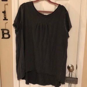 Free People tunic top. Dark Grey size large.